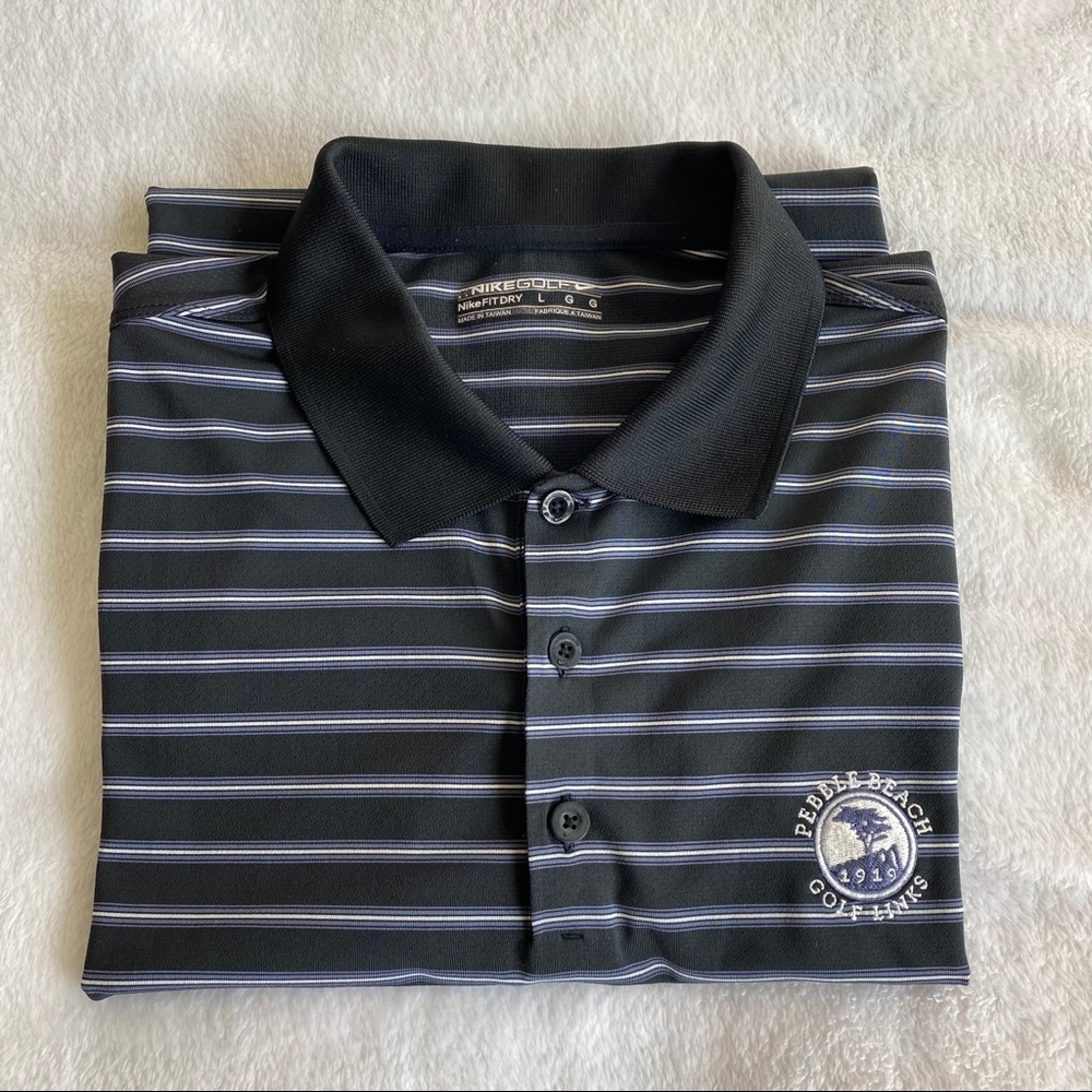 NIKE Pebble Beach Golflinks Golf Club Polo Shirt - Picture 10 of 10